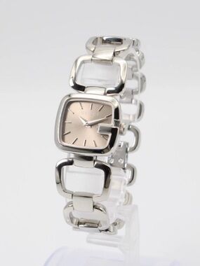 GUCCI Authentic G Brown Stainless Steel Dial Watch 6 inches
